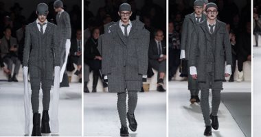 بالصور.. Thom Browne يقدم مجموعة أزياء رجالية "لمجانين الموضة فقط"