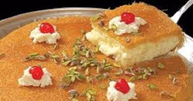 طريقة عمل الكنافة بالكريمة .. بالصور والخطوات
