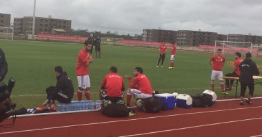 بالصور .. تدريب منتخب مصر قبل مباراة غانا الأربعاء