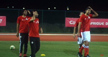 7 "ضحكات" فى مران منتخب مصر قبل مواجهة غانا