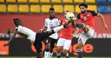 منتخب مصر ينهى الشوط الأول متقدما على غانا بهدف محمد صلاح