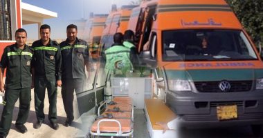 زحام مرورى بسبب حادث تصادم سيارتى نقل وملاكى بطريق السويس الصحراوى