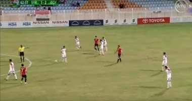 بالفيديو.. أحمد الشيخ يتقدم للمنتخب العسكرى فى شباك سوريا
