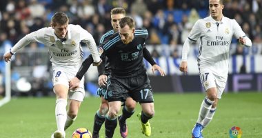شاهد.. ريال مدريد يتفوق على سوسيداد بهدف كوفاسيتش فى الشوط الأول 