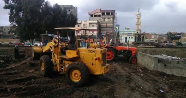 مياه دمياط تبدأ إحلال وتجديد خط إنحدار الصرف الصحى بكفر البطيخ