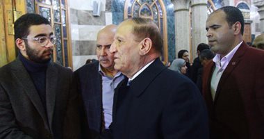 نجوم السياسة والفن والإعلام فى عزاء  الشاعر الراحل سيد حجاب