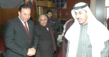 رئيس جامعة المنوفية يتفقد الجناح السعودى بمعرض الكتاب الدولى بالقاهرة