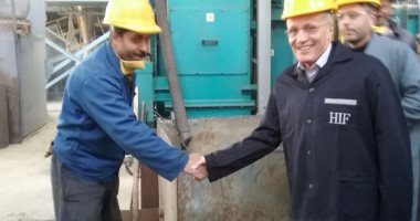 العصار يفتتح محطة تجهيز الرمال بـ"حلوان للمسبوكات" بطاقة إنتاجية 3500 طن