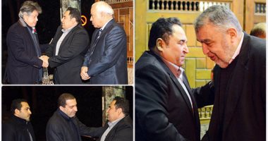 نجوم السياسة والإعلام فى عزاء والدة الإعلامى محمد على خير 