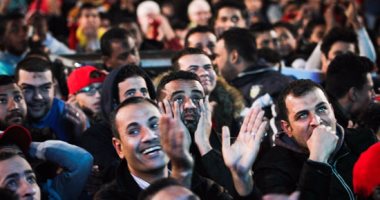 بالصور.. ملحمة وطنية للجماهير بمركز الجزيرة لحظة السلام الجمهورى