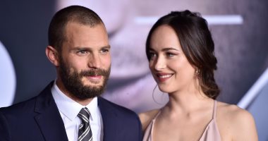 بالصور.. جيمى دورنان وداكوتا جونسون بالعرض الخاص لفيلم Fifty Shades Darker