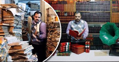 بالصور.. الأرشيفيجى "محمد صادق" موسوعة متحركة لتاريخ مصر وثقافتها.. رحلته مع الورق بدأت منذ 35 عامًا.. ويحلم بإقامة معارض مفتوحة لتعريف المصريين على تاريخ بلدهم عبر الكتب والجرائد والصور القديمة