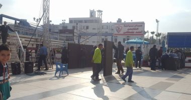 بالصور.. استعدادات نادى الزمالك لإذاعة مباراة مصر و الكاميرون