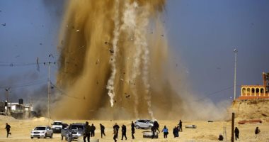 بالصور.. غارة إسرائيلية على قطاع غزة ردا على إطلاق قذيفة على أشكلون 