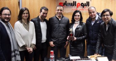 بالصور.. "اليوم السابع" يكرم النجمة سلاف فواخرجى عن مجمل أعمالها فى ندوة فنية 