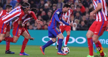 شاهد.. برشلونة يخطف هدف فى شباك أتلتيكو مدريد بشوط مثير بالكأس