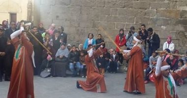بالصور... انطلاق احتفالية "التحطيب" بمتحف النسيج 