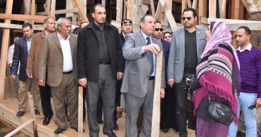 محافظ البحيرة يتفقد أعمال الترميم بمسجد المحلى برشيد