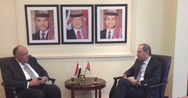 سامح شكرى يبحث مع نظيره الأردنى محادثات الأستانة لوقف إطلاق النار بسوريا