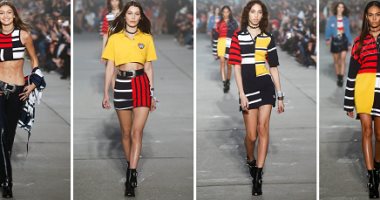 بالصور..شاهد أحدث مجموعات Tommy Hilfiger.. وجى جى حديد بطلة العرض