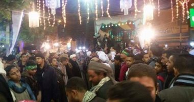 بالصور.. آلاف الصوفيون يحتفلون بمولد "السنجق" بحضور ياسين التهامى بقنا