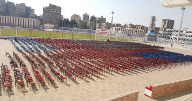 تواجد أمنى مكثف فى الزمالك ومرتضى منصور يطمئن على التجهيزات