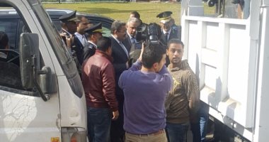 مدير أمن الجيزة يتابع حملة رفع الإشغالات بميدان مصطفى محمود