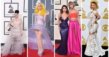  قبل انطلاقه بساعات.. شاهد أشيك فساتين الريد كاربت بتاريخ حفلات "Grammy".. العالم يتذكر فستان ماريا كارى عام 1993.. جينفير لوبيز خالدة بفستانها من فيرساتشى عام 2000.. وأديل صاحبة أشيك فستان عام 2013
