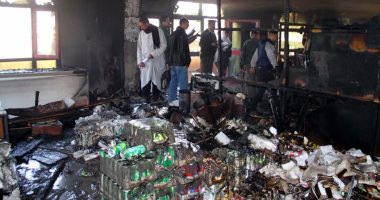 بالصور.. رئيس جامعة طنطا يتفقد أثار حريق نادى أعضاء هيئة التدريس