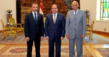 بالصور.. رئيس مجلس الأمة الكويتى يغادر القاهرة عقب لقاء الرئيس السيسي
