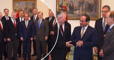 السيسي لوفد مجلس النواب الأمريكى: يجب التصدى لاستخدام التنظيمات الإرهابية المواقع الإلكترونية ووسائل الاتصال الحديثة لترويج منهجها الإجرامى.. وأعضاء الوفد: زيارتكم المرتقبة لواشنطن دفعة قوية للعلاقات