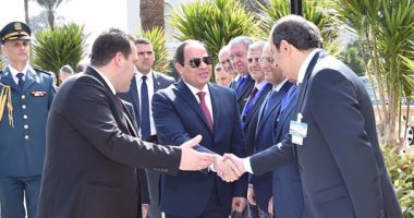 بالصور.. الرئيس السيسي يرحب بدعوة ميشال عون لزيارة لبنان