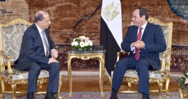 السيسي فى مؤتمر صحفى مع ميشال عون: لبنان نموذج رائد لتسوية الأزمات السياسية.. واستقرارها قوة للأمة العربية.. ومصر سعت دوما للحفاظ على كيان الدولة اللبنانية.. ومستعدون لدعم قدرات الجيش اللبنانى
