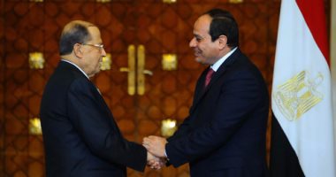 بالصور.. ميشال عون: مصر السند.. ويمكنها إطلاق مبادرات لإنقاذ الوطن العربى