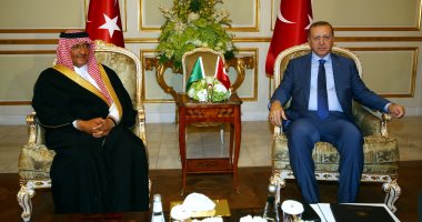 ولى العهد السعودى يجتمع بالرئيس التركى فى الرياض