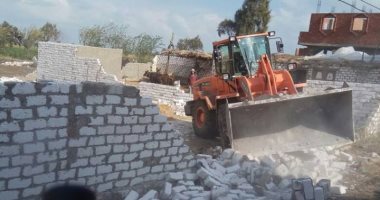 إزالة 364 مخالفة وحالة تعدى على الأراضى فى حملات مكبرة بالمنيا والبحيرة