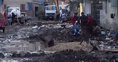 شكوى من غرق منطقة عمارات البنك فى الغربية بمياه الصرف الصحى
