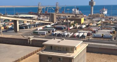 بالصور ..تداول 660 ألف طن بضائع بموانىء البحر الأحمر خلال شهر يناير