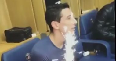نجوم سان جيرمان يحتفلون بعيد ميلاد دى ماريا وكافانى على شرف برشلونة
