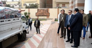 توزيع 750 بطانية على المستحقين بالفيوم