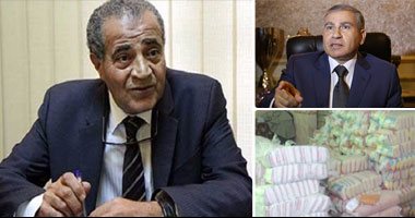 وزير التموين يستلم ملفات الوزارة.. الوزير السابق للجديد: "اعتبرنى ضابط تحت قيادتك".. وعلى المصيلحى: ملف التموين حساس مثل البنك المركزى وسنعمل على ضبط منظومة الدعم