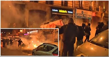 بالصور.. الفرنسيون يواصلون تظاهراتهم الغاضبة من عنف الشرطة.. ويحملون لافتات مناهضة لها.. اندلاع أعمال عنف وحرق فى الضواحى بعد محاولات تفريقهم بقنابل الغاز.. والداخلية: اعتقلنا 245 شخصا منذ بدء الاحتجاجات