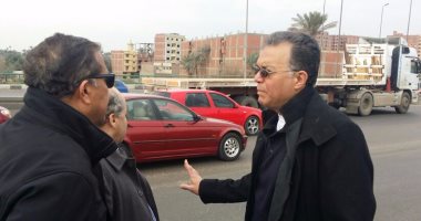 وزير النقل بعد تفقده الطريق الدائرى: حالته غير مرضية وكلفت بمعالجة الفواصل