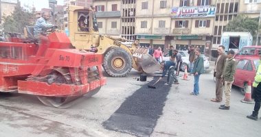 قارئ يشارك صحافة المواطن صور أعمال رصف وترميم ميدان المطرية