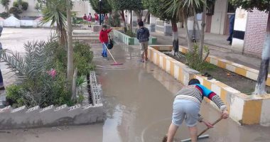 تعليم كفر الشيح تشكل لجنة للتحقيق فى نزح طلاب مدرسة مياه الأمطار