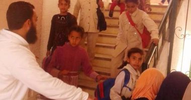 بالصور.. بروفة إخلاء بإحدى مدارس السلوم تحسبا لمواجهة أى حوادث طارئة