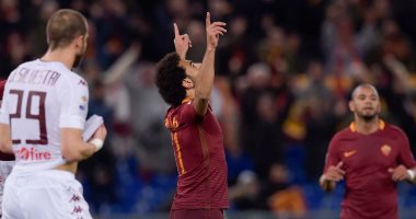 محمد صلاح يشارك فى 3 أرقام قياسية مع روما أمام تورينو