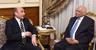 بالصور.. رئيس البرلمان يلتقى عمر مروان عقب توليه وزارة شؤون مجلس النواب