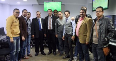 بالصور.. عبدالمحسن سلامة المرشح لمقعد نقيب الصحفيين يزور "اليوم السابع"