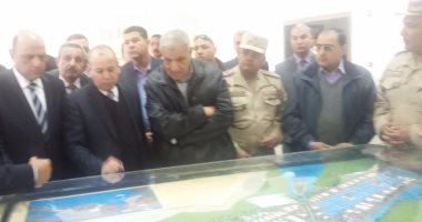 محلب يصل دمياط لتفقد مشروع مدينة دمياط للأثاث على مساحة 331 فدانا